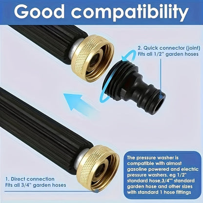 Pressure Washer Wand | Garden Hose Car Patio Yard Cleaning Nozzles