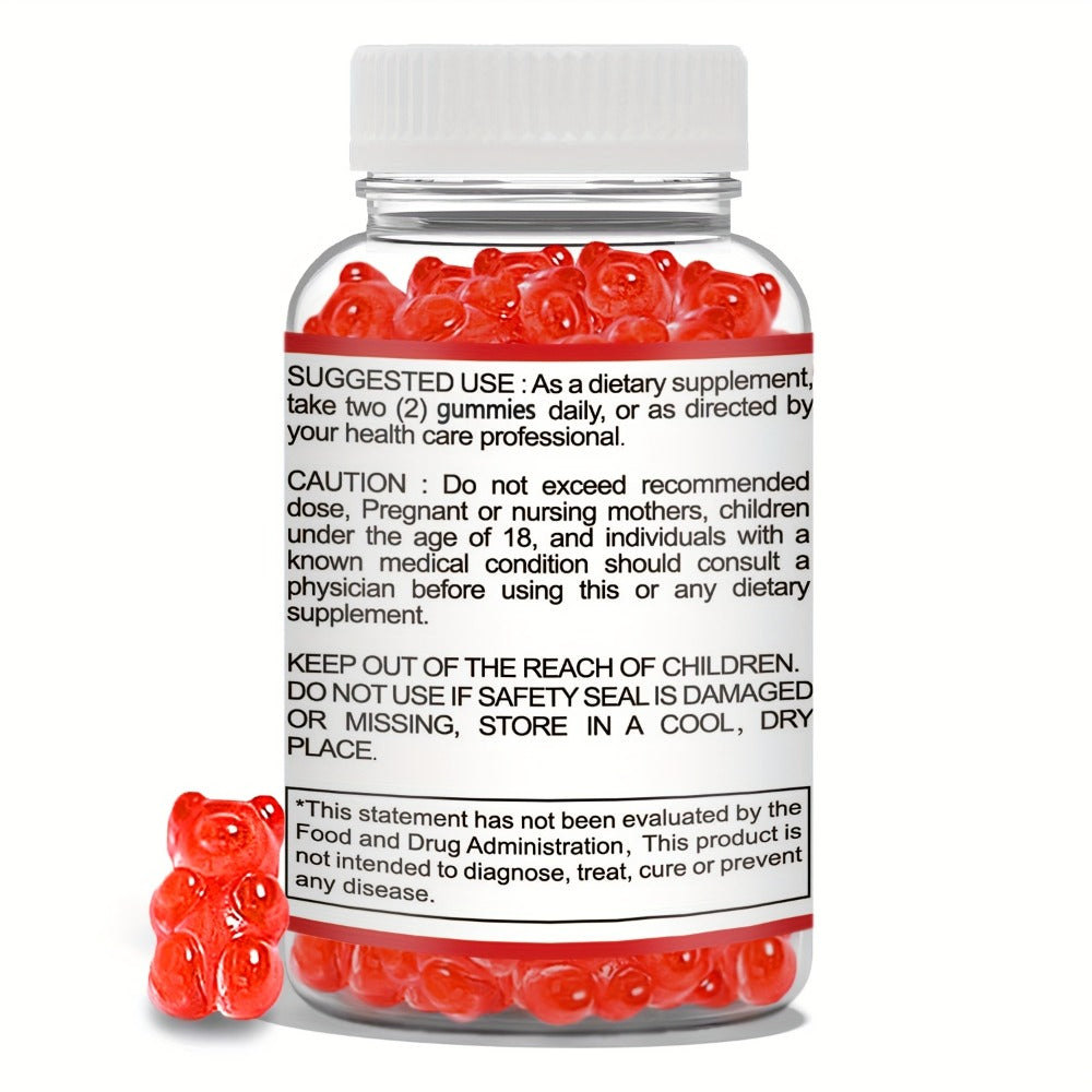 Dietary Supplement Apple Cider Vinegar Gummies with Vitamins B12 and B6 in One- or Three-Pack Options