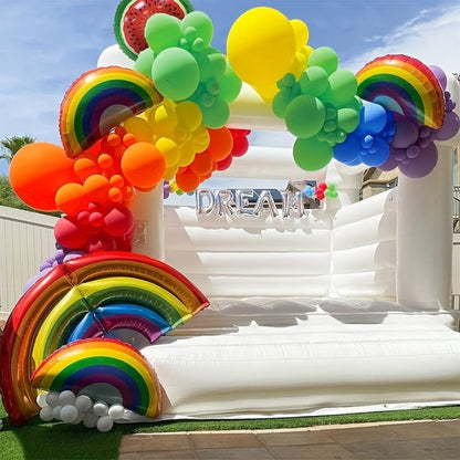 Party Decorations 422-Piece Rainbow Balloon Arch Kit with Four Balloon Sizes and Garland Accessories