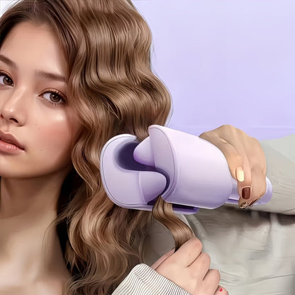32mm Professional Curling Iron for Waves & Deep Curls with Anti-Scald Safe Temp Control — Long-Lasting Salon Curl Iron for Women, Hair Enthusiasts & Stylists, Gift for Her, Purple