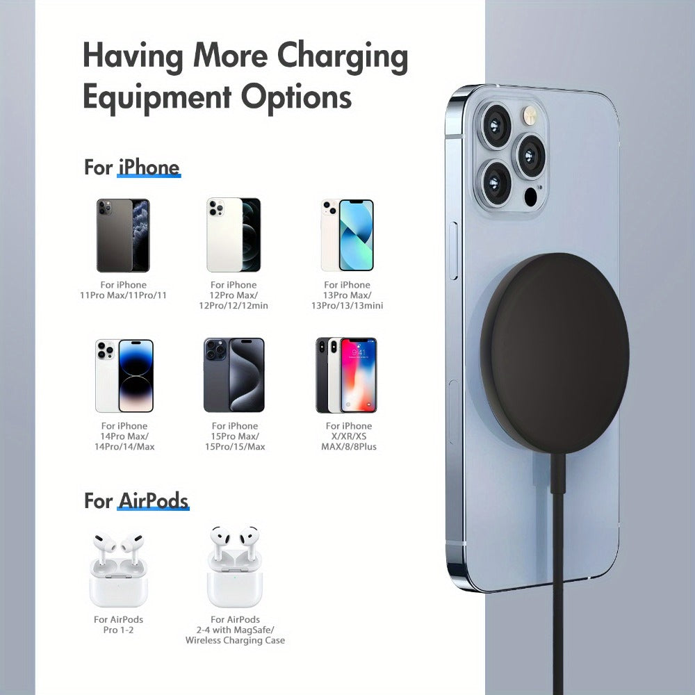 Magnetic Wireless Charging Pad Multi-Pack in White or Black with Two- or Three-Piece Checkout Options