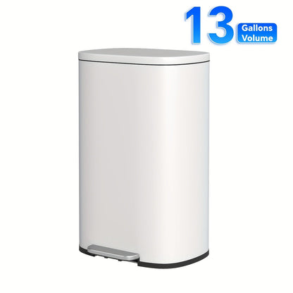 Pedal Trash Can with Removable Inner Bucket, 13, 7.93 or Twin 1.32-Gallon Options in Four Finishes