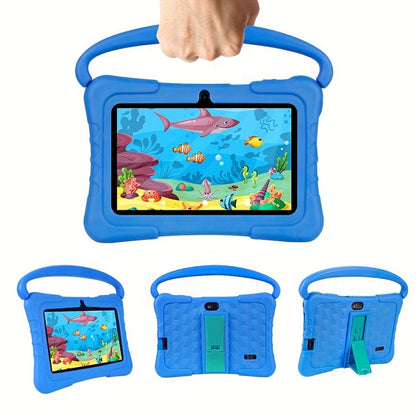 Kids Tablet 7 Inch Android 14 with Parental Control – Eye Protection Screen, GMS Certified, 2GB RAM, 32GB ROM, Silicone Case, Educational Apps, 2.4G WiFi, Perfect Birthday & Holiday Gift for Children