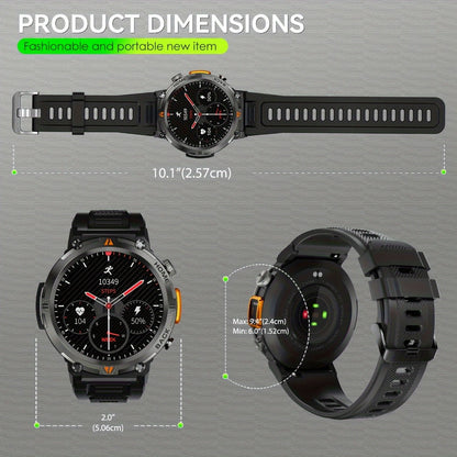 Smartwatch Men's with Bluetooth Calling & Message Notifications, 1.45" HD Touch Screen, IPX8 marking, Step Counter, 300mAh 5-7 Day