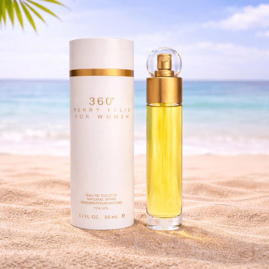Eau de Toilette for Women Perry Ellis 360 Fresh Floral Fruity Perfume 1.7 Oz Long Lasting Feminine Fragrance Everyday Spray Gift for Her