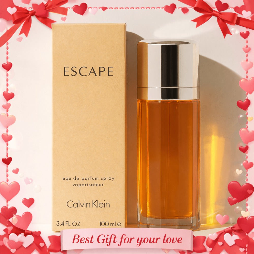 Perfume for Women Escape in 3.4 oz Amber Spray with Source-Listed Floral-Fruity and Woody Notes