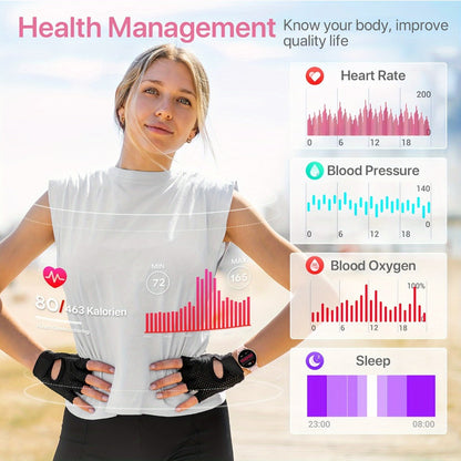 Smartwatch – Voice Assistant for Women 1.39" Full Touch – Siri & Google, Wireless Calling, 100+ Sport Modes, Fitness Tracker, Weather…