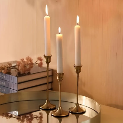 6-Pack Bell-Shaped Metal Candle Holders for Christmas Halloween Weddings – Tabletop Centerpiece Decor, Brass & Matte Black, Multi-Holiday Home Hotel Decoration