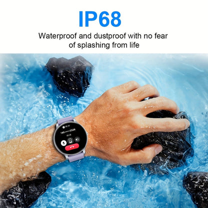 Smartwatch – IP68 Waterproof 1.46" HD – 100+ Sport Modes, Wireless Calling, Music Control, Remote Camera, Sedentary Reminder – Unisex…