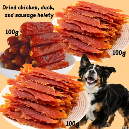 Dog Treats Duck, Chicken, Milk Stick and Sweet Potato Assortment with Combination and Gift Box Options