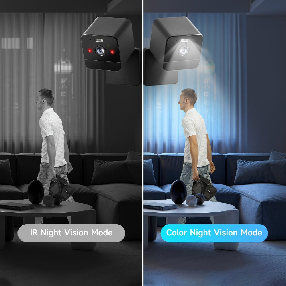 Security Camera 1080P Two-Pack with Dual-Band WiFi, Infrared Night Vision, Two-Way Talk and SD Support to 256GB