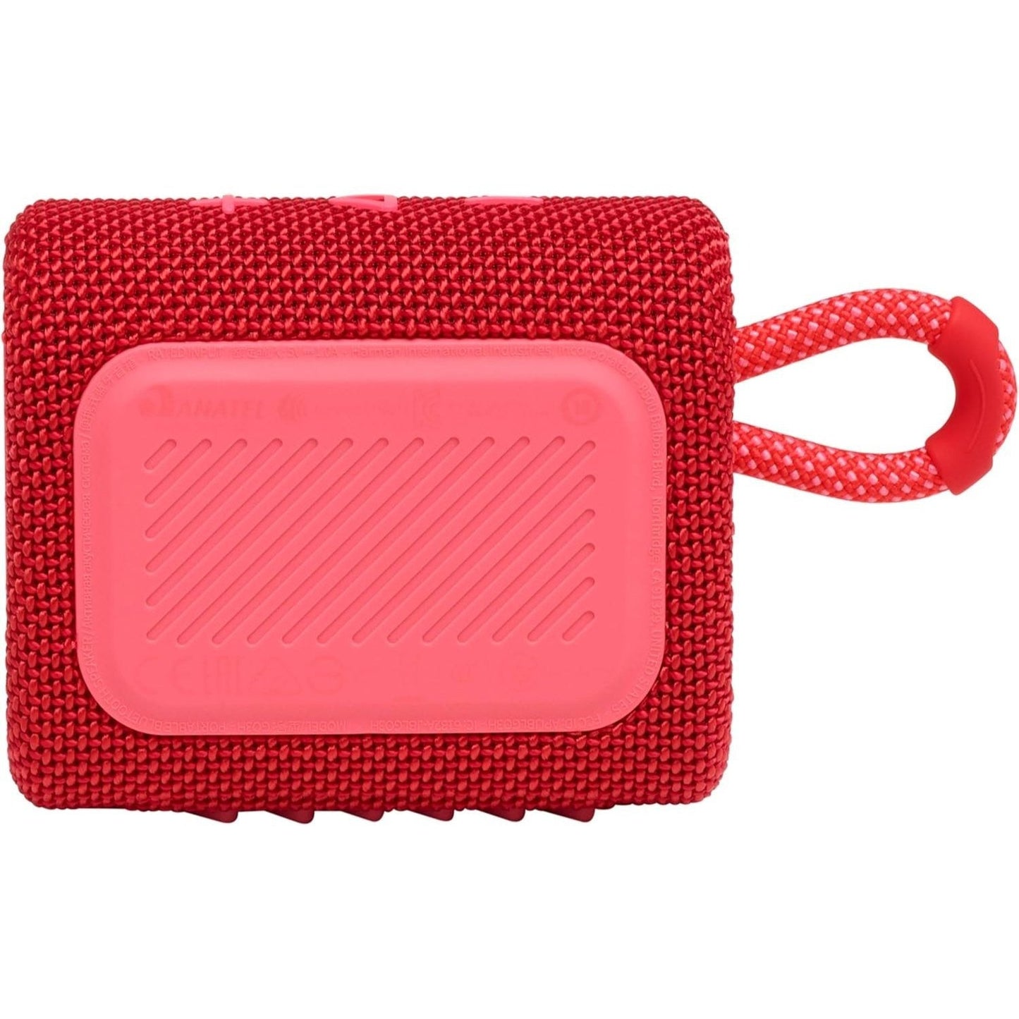 JBL Go 3 IP67 Waterproof Portable Bluetooth Speaker, Big Audio & Punchy Bass, 5-Hour Playtime, USB-C Fast Charge, Rugged Fabric Design with Carry Loop for Outdoor Travel Beach Shower