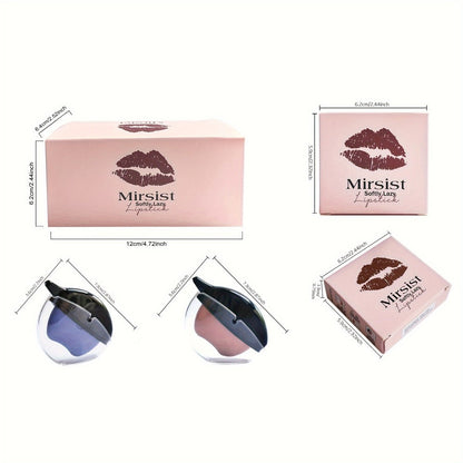 Color Changing Lipstick Set 6pcs Matte pH Reactive Lip-Shaped with Jasmine Scent - Non-Fade Long-Lasting Velvety Formula, Multi-Shade Lip Makeup Gift Set for Women & Girls