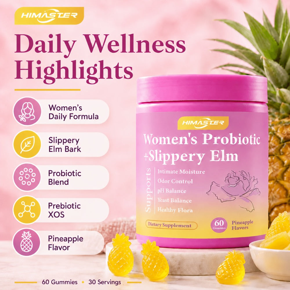 Women's Probiotic Gummies 60-Count for Vaginal Health pH Balance Feminine Wellness Gut Health & Immune Support