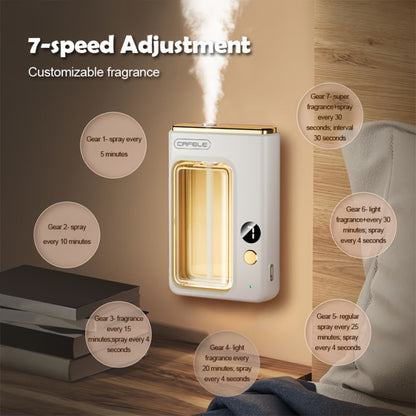 Desktop or Wall-Mount Essential Oil Diffuser with Transparent Chamber and One- or Three-Bottle Bundles