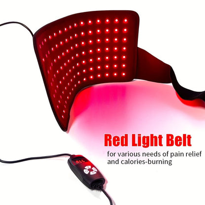 Red Light Therapy Belt 660nm 850nm Near Infrared Wrap Device for Pain Relief Muscle Recovery Arm Wrist Knee Ankle Elbow Joint Therapy Wearable LED Pad