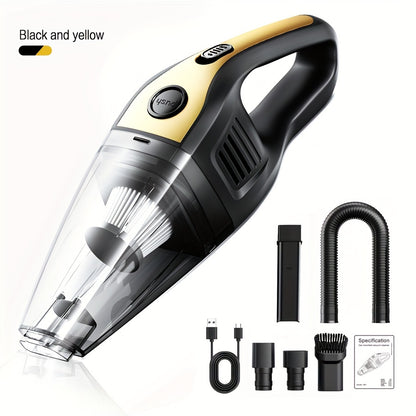 Wireless Car Vacuum Cleaner 5000PA - USB Charging, One-Click Dust Empty, 2000mAh Rechargeable, 40dB Low Noise, Portable Handheld Auto Vacuum for Cars, Home, Office & Pet Hair, 6 Colors