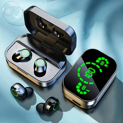 Wireless Earbuds Anime Mirror Style with Bluetooth 5.4, Digital Display and App Control in Two Colors