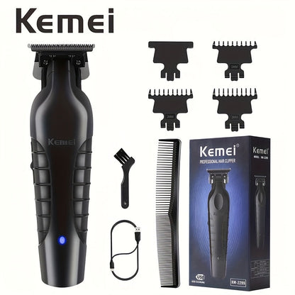 Kemei Hair Clipper & Beard Trimmer Set for Men — Professional Grooming Kit with Reciprocating Shaver, USB Rechargeable, Home & Salon Use, Father's Day & Birthday Gift for Dad