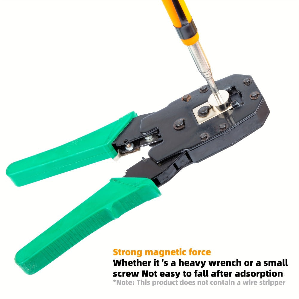 Telescoping Magnetic Pickup Tool Set with Three Bundle Configurations, Strength Labels, Tray or Inspection Mirror