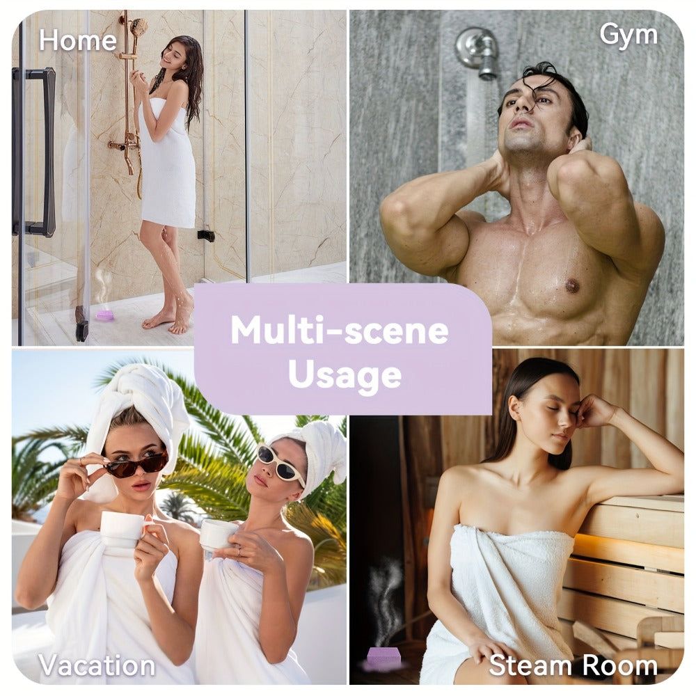 Shower Steamers Gift Set 6 Pcs Individually Wrapped - Natural Essential Oil Aromatherapy Shower Tablets Eucalyptus Lavender Mint Citrus Jasmine, Long-Lasting Spa Shower Bombs for Women & Men