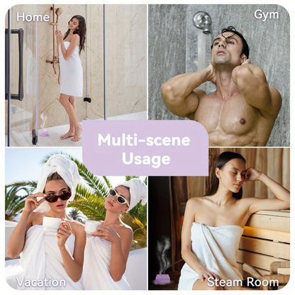 Shower Steamers Gift Set 6 Pcs Individually Wrapped - Natural Essential Oil Aromatherapy Shower Tablets Eucalyptus Lavender Mint Citrus Jasmine, Long-Lasting Spa Shower Bombs for Women & Men