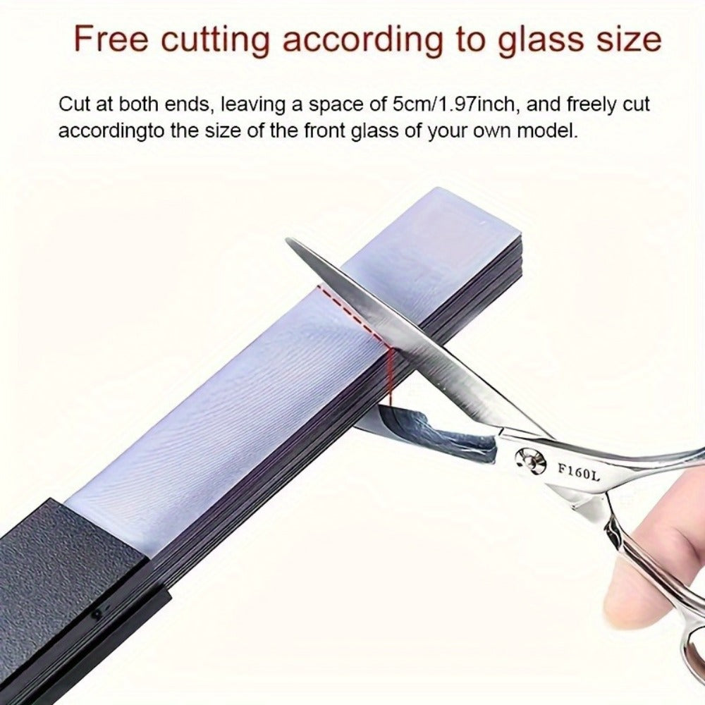 Retractable Windshield Sunshade Aluminum | Auto Fold UV Resistant Heat Insulation, Buckle Stick Install, Front Window Sun Shade Curtain for Car SUV Truck