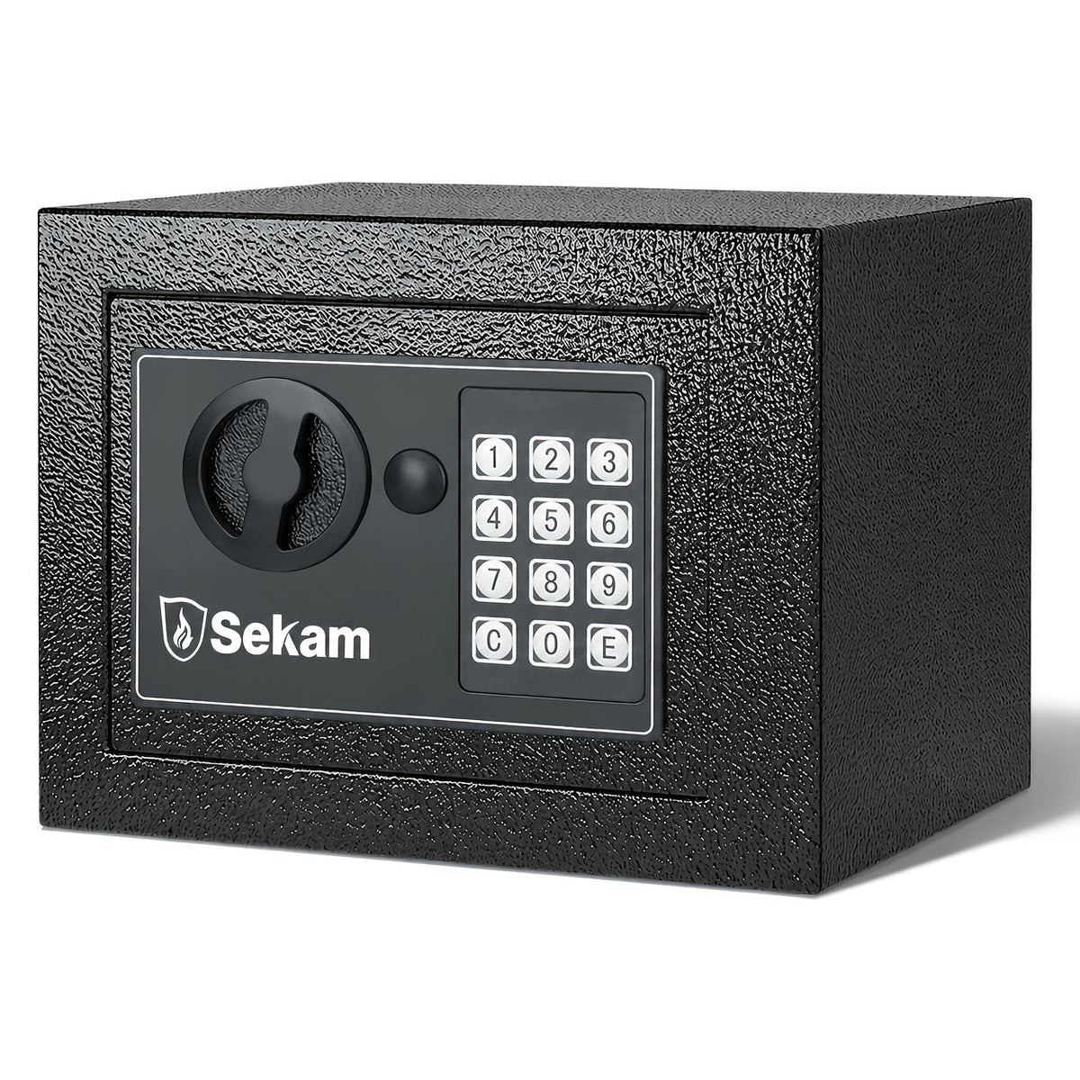 Fireproof Home Safe Box with Digital Keypad and Key Lock Steel Security Safe for Money for Entryways, Bedrooms and Living Spaces