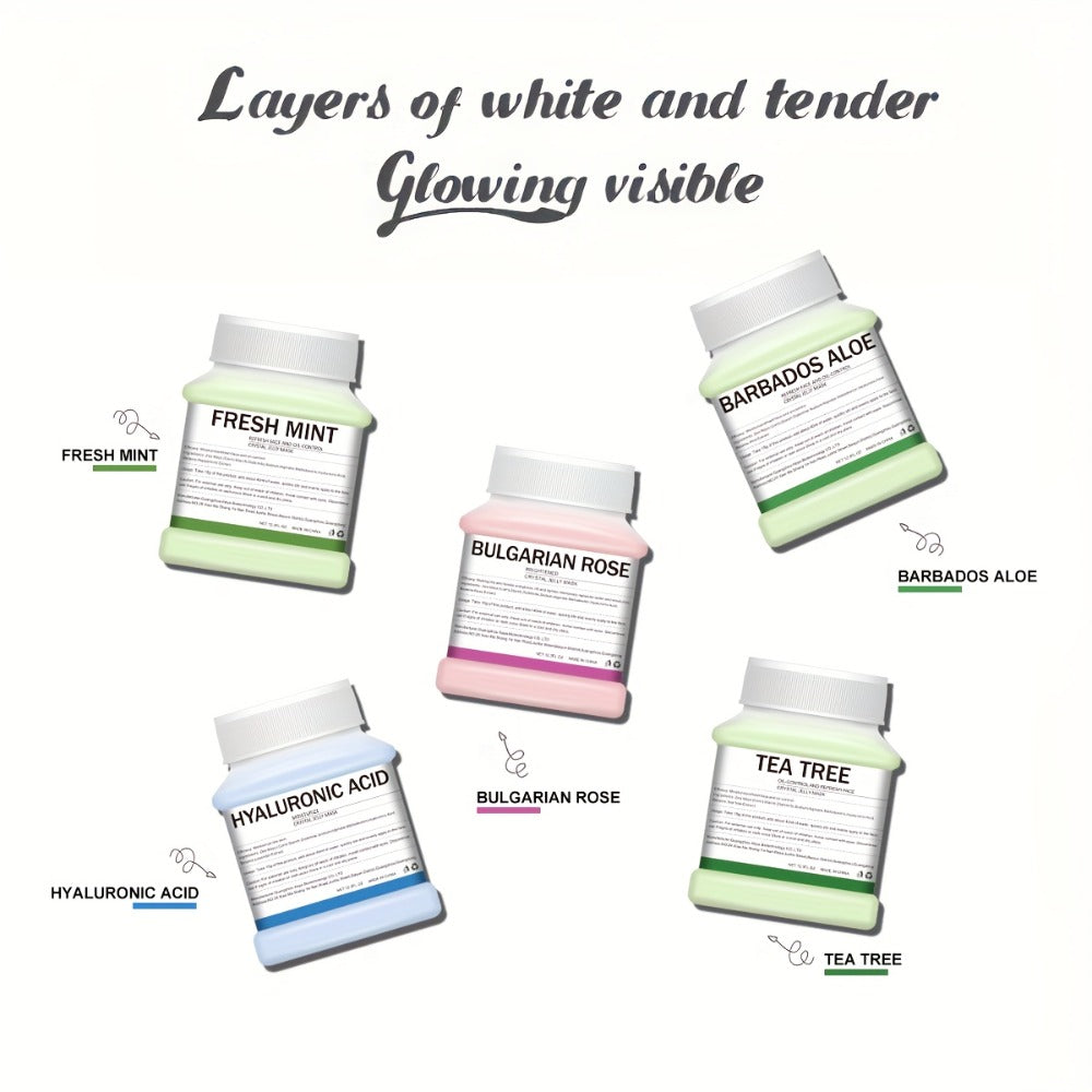 12.3 oz Tea Tree Jelly Mask Powder with Hydrogel Peel-Off Format for Home or Salon Skin Care