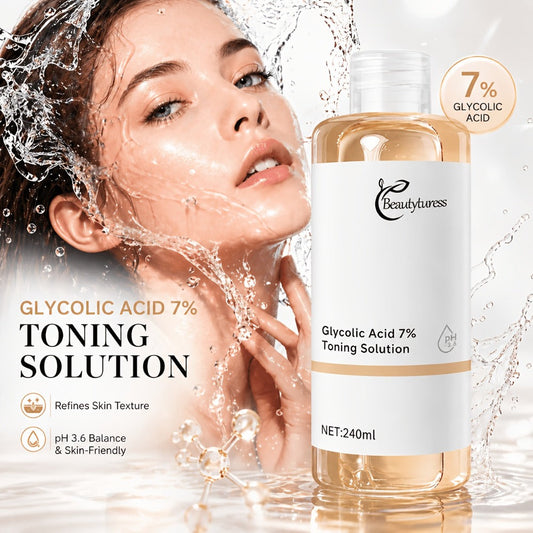 Glycolic Acid Serum with Alpha-Arbutin & Damascus Rose Water – Hydrating, Brightening & Smoothing Face Serum for Sensitive Skin, 240ml