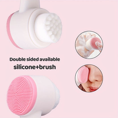 7-Piece Facial Cleansing Accessory Set with Wash Bag, Headband, Wristbands, Face Brush and Roller