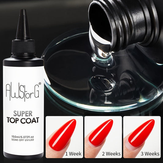 Gel Nail Polish – Gel Nail Top Coat 15ml Super Glossy & Matte Soak-Off LED Base Coat — Long-Lasting Salon Manicure Functional Gel…