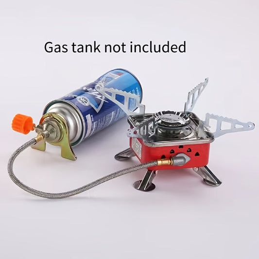 Windproof Camp Stove 3500W Portable Foldable Gas Burner Piezoelectric Ceramic Ignition Compact Lightweight for Outdoor Cooking Hiking Camping Picnic Backpacking