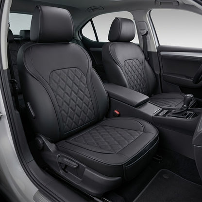Car Seat Covers Front Pair with Full-Surround High-Back Design and Fifteen Color or Pattern Options