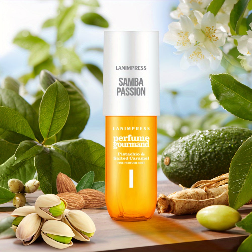 3 oz Samba Passion Gourmand Hair and Body Fragrance Mist for Women in a Travel-Size Spray for Travel