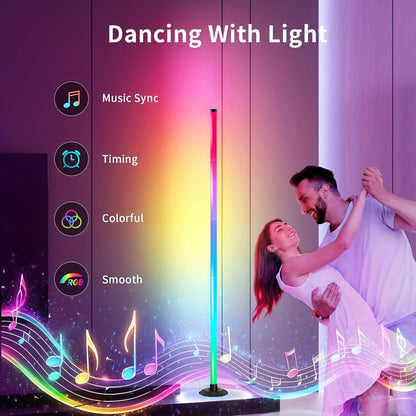 Smart LED Floor Lamp Modern Minimalist for an Everyday Personal Care Routine, with the Listed Configuration