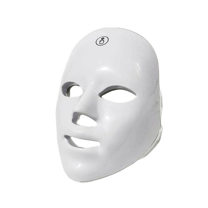 LED Facial Beauty Device 7-Color Light Therapy Portable At-Home Skincare Tool — USB Rechargeable Skin Rejuvenation Anti-Aging Face Care Gift for Women