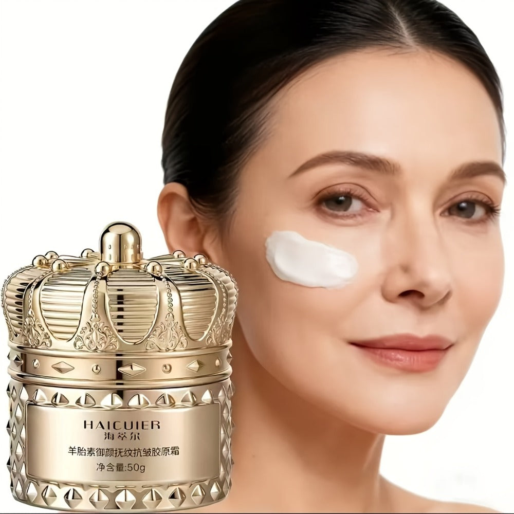 Face Cream Sheep Placenta Extract and Collagen Formula in a 50g Jar for Morning and Night Use