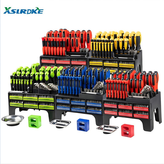 Magnetic Screwdriver Set 100/118/126-Piece – Insulated Chrome Vanadium Bits with Ratchet, Precision & Torx Drivers, Non-Slip Handles, Organized Storage Case for Electronics, Auto & DIY Repair