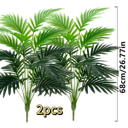 Realistic Artificial Plants 2pcs – Lifelike Fake Plant Decor for Indoor & Outdoor, Home, Wedding, Garden & Festival Celebrations, Elegant Faux Greenery Decoration Set