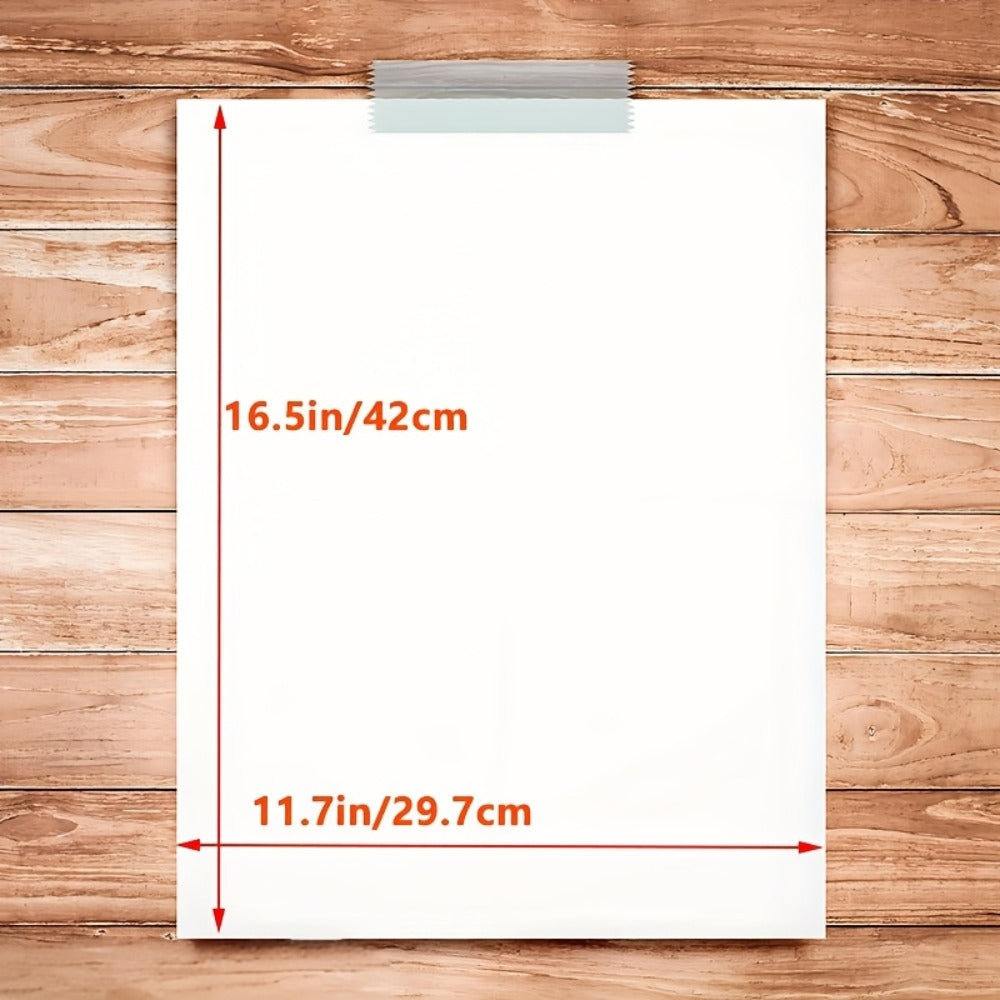 Watercolor Paper with 50 Displayed Sheets in 11.8 x 8.2-Inch or 16.5 x 11.7-Inch Protected Sizes