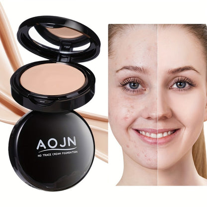 Oil Control Concealer Powder 24H Waterproof Matte Finish – Long-Lasting Natural Coverage 3 Shades All Skin Tones Buildable Face Powder for Women Light Natural Pink