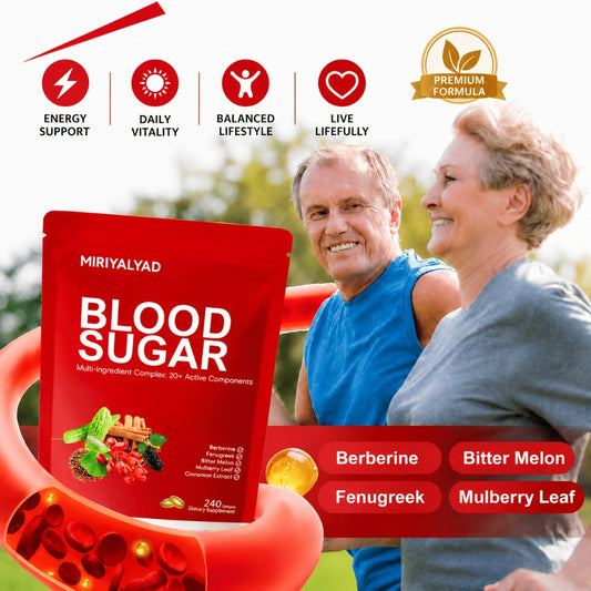 Berberine Blood Sugar Support Supplement 240 Softgels with Cinnamon Bitter Melon Gymnema Sylvestre 20+ Herbal Complex for Glucose Balance Insulin Sensitivity Metabolic Wellness Men Women