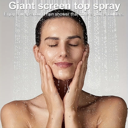 Rainfall and Handheld Shower Combo with 10 or 12-Inch Head, 78-Inch Hose and Chrome or Black Finish
