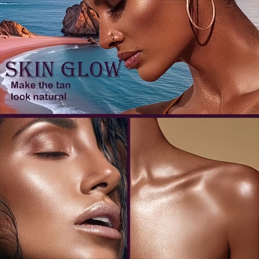 Self Tanning Spray with Coconut Oil 100ml Sunless Tanner for Natural Bronze Glow - Sun-Kissed Complexion Indoor Self Tan Hydrating Nourishing Portable Spray for Women and Men