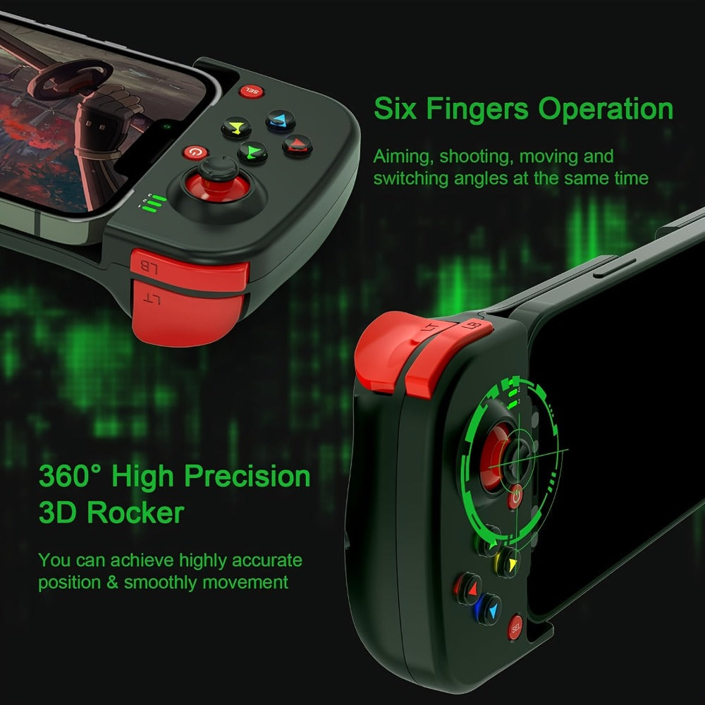 Bluetooth Wireless Gamepad Controller for iPhone Android PC Tablet Steam Deck – Rechargeable, Ergonomic Design, Multiple Colors, Compatible with PUBG COD Mobile Genshin Impact