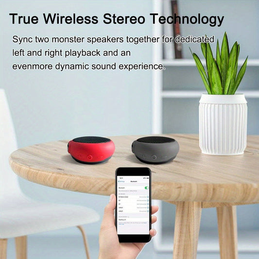 Clip-On Wearable Bluetooth Speaker with TWS Dual Pairing, Ancwear Portable Outdoor Speaker for Cycling Hiking Running Motorcycling, Stereo Surround Sound, Multiple Colors
