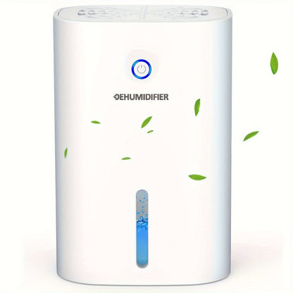 Compact 27-Ounce Peltier Dehumidifier with One-Button Control, Water-Level Window and Full-Tank Shutoff