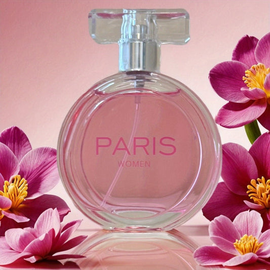 Perfume Paris-Inspired Eau de Parfum for Women 100ml in Pink Rose-Cap Bottle & Gift Box for Daily Wear