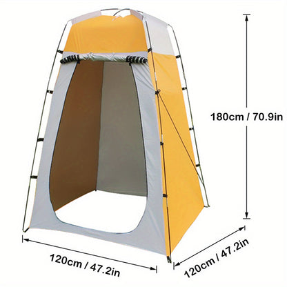 Camping Tent Accessory Pop-Up Privacy Shelter, 47.2 x 47.2 x 70.9 Inches with Stakes and Bag